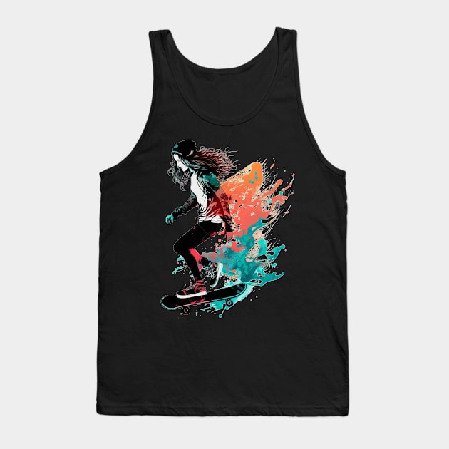 skater girl Tank Top by JayD World